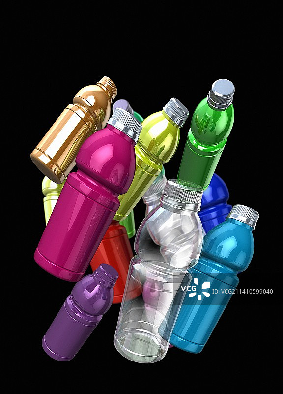 塑料瓶插画图片素材