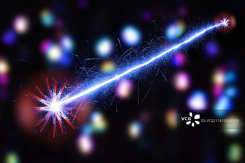 量子纠缠概念艺术作品图片素材