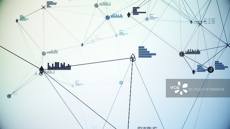 加密货币概念插图图片素材