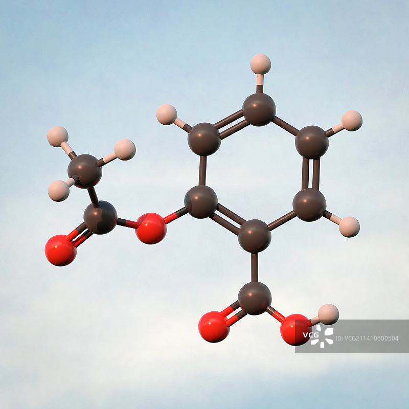阿司匹林分子结构图图片素材