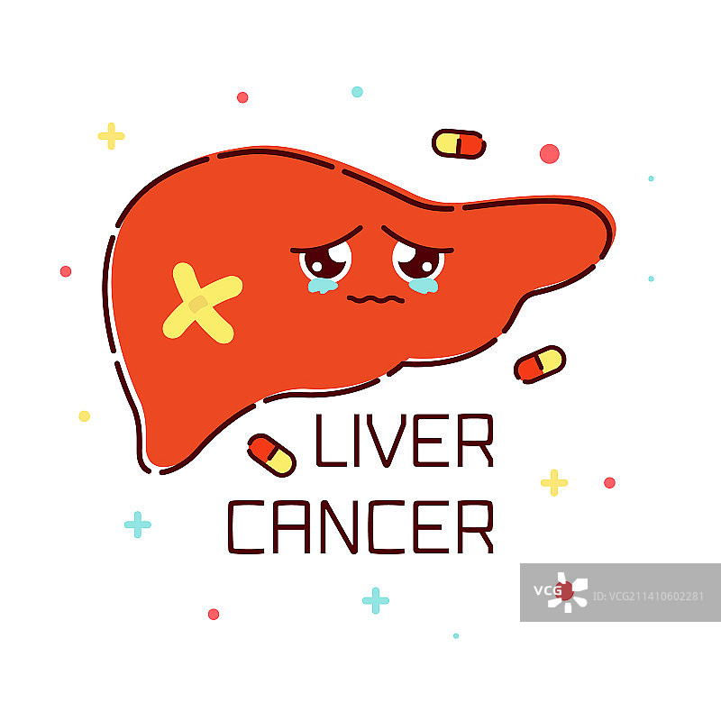 肝癌概念图图片素材
