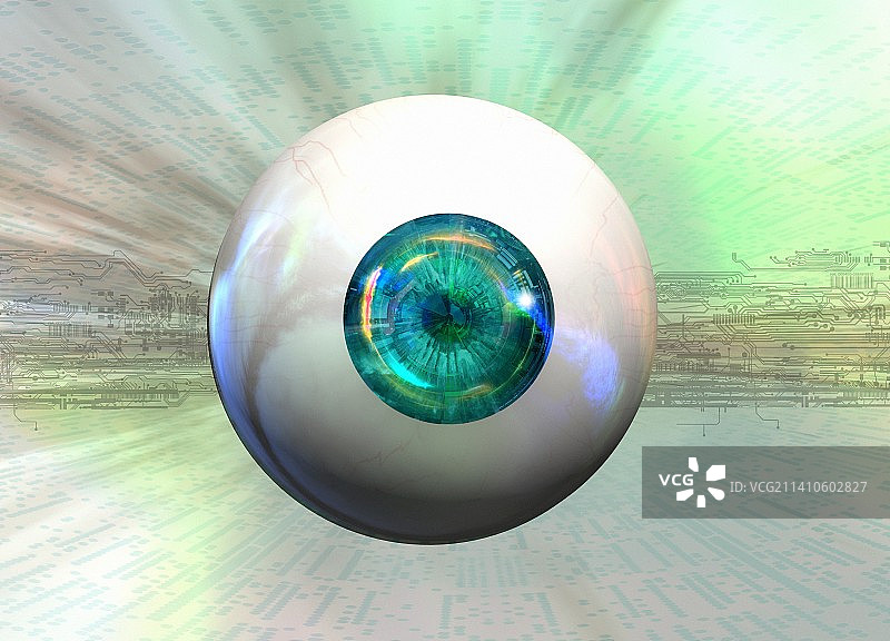 仿生眼概念图图片素材