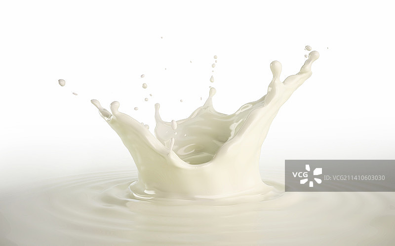 牛奶王冠飞溅插画图片素材