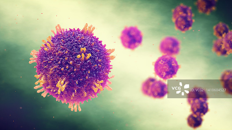 麻疹病毒图示图片素材