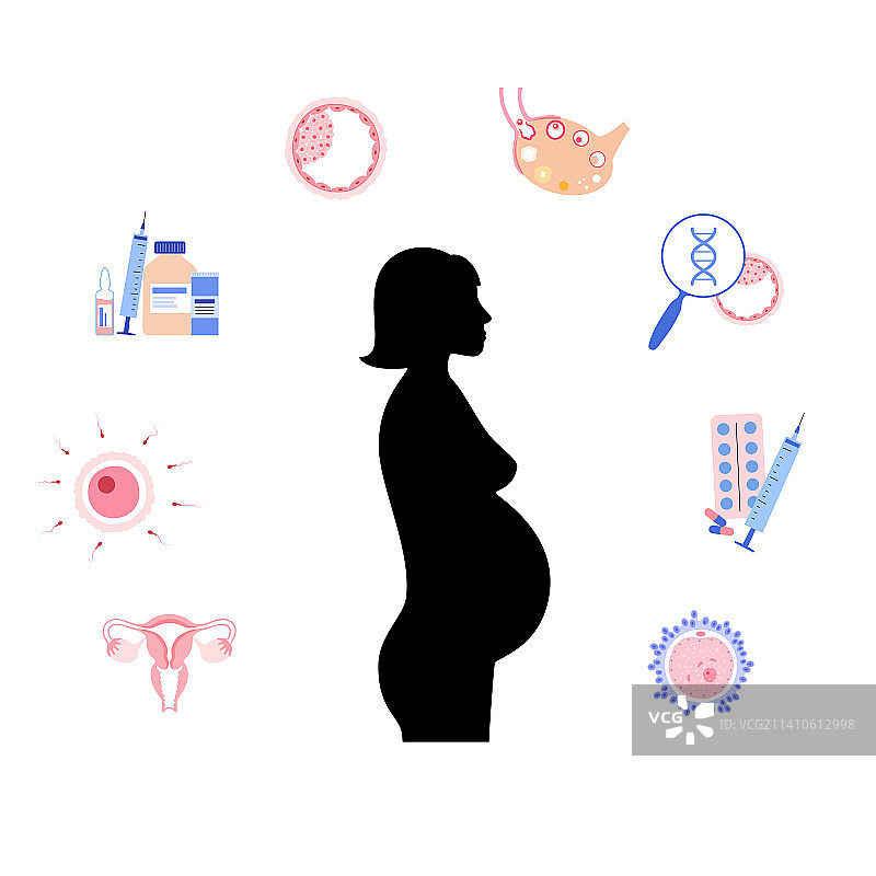 女性生育能力概念图图片素材