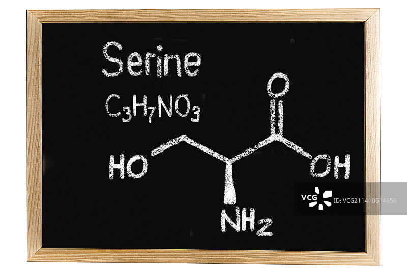 丝氨酸的化学成分概念图图片素材