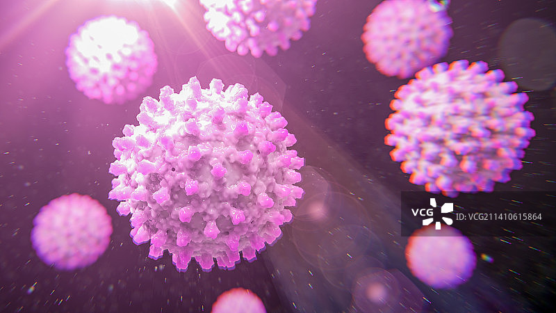 乙型肝炎病毒颗粒，图示图片素材