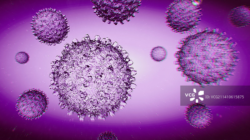 乙型肝炎病毒颗粒，图示图片素材