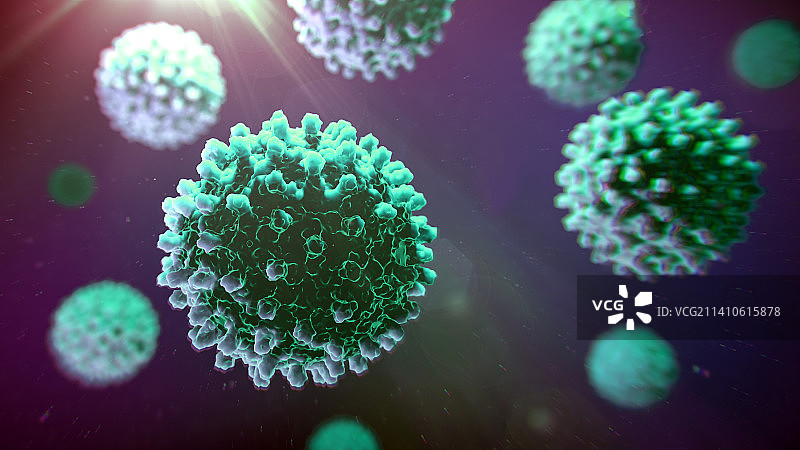 乙型肝炎病毒颗粒，图示图片素材