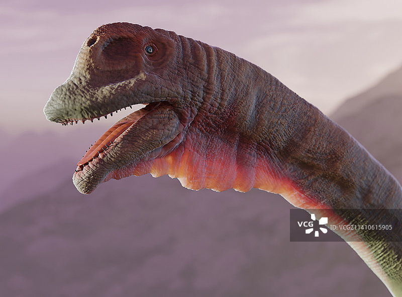 马门溪龙艺术作品图片素材