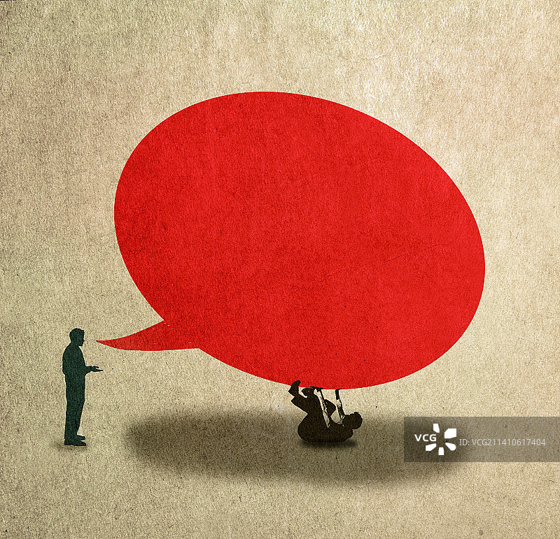 具攻击性的演讲概念插图图片素材