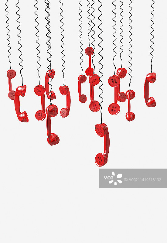 倒挂的紧急电话插图图片素材