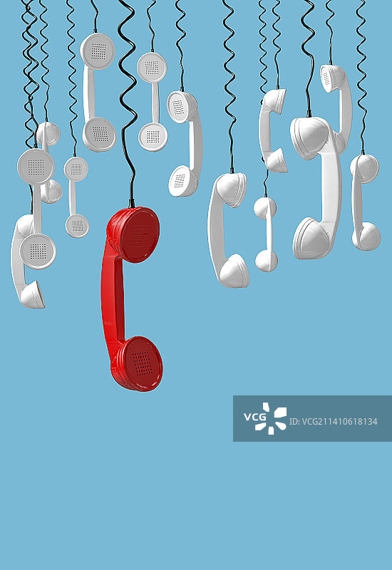 倒挂的紧急电话插图图片素材