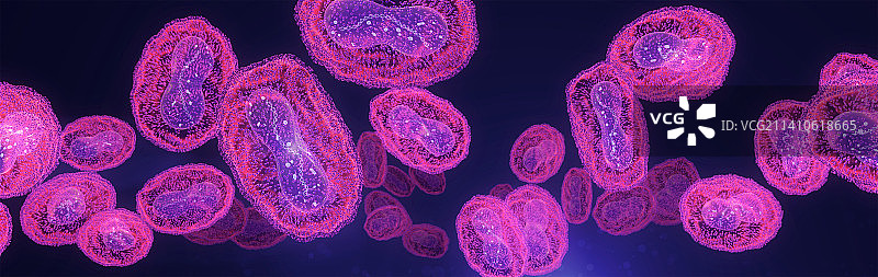 猴痘病毒插图图片素材