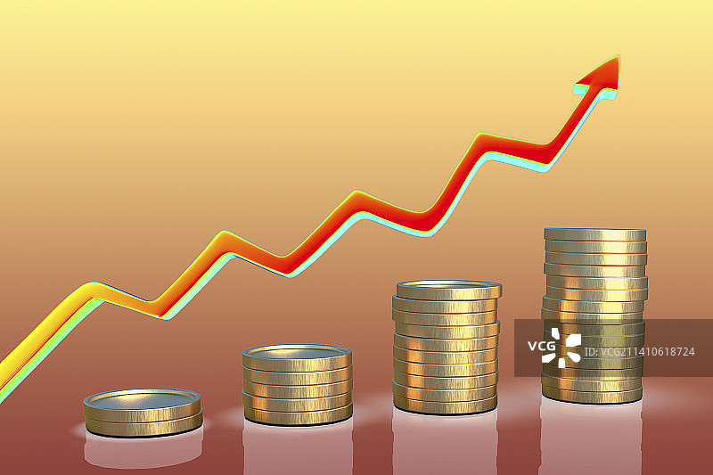 上升趋势，插图图片素材