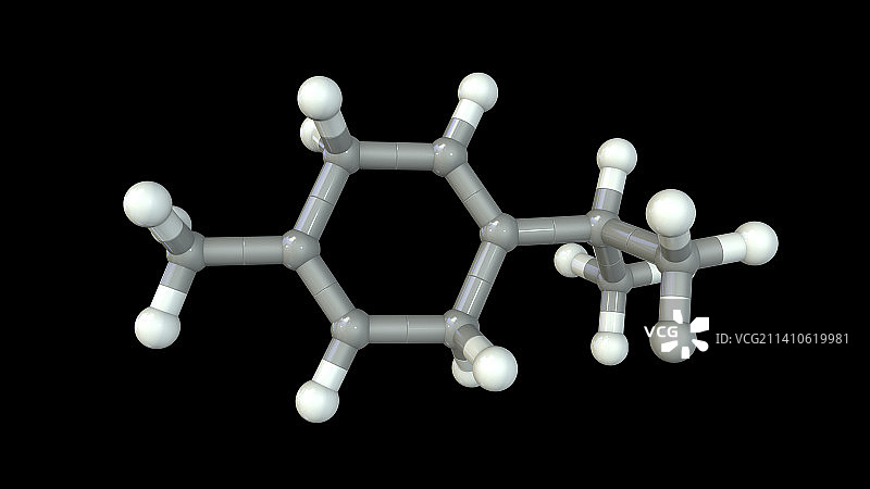 γ-萜品烯分子结构示意图图片素材
