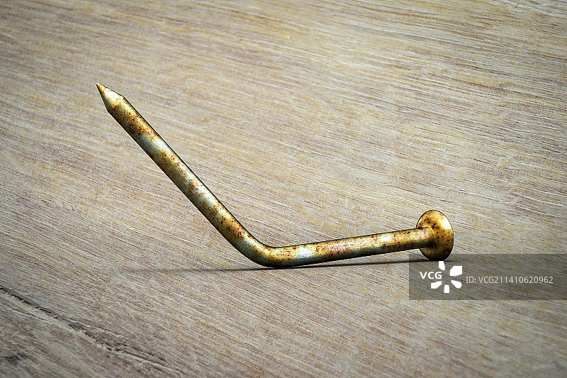 生锈金属钉子插画图片素材