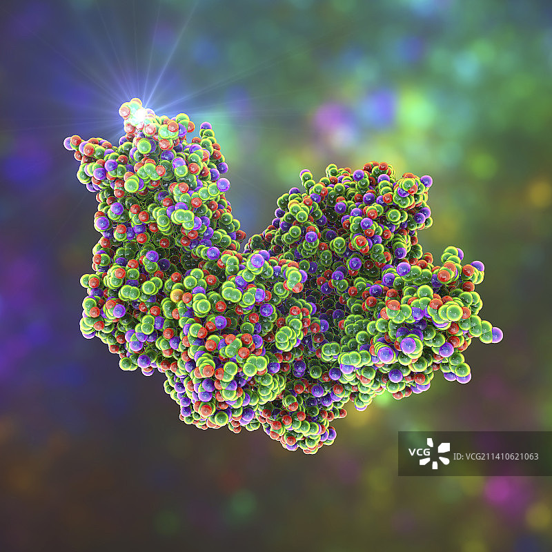 破伤风神经毒素分子图图片素材