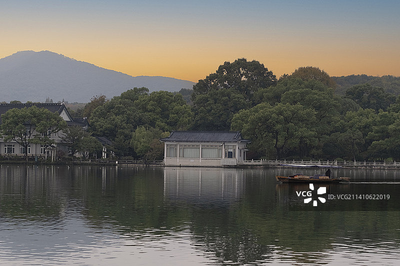 杭州西湖秋色图片素材