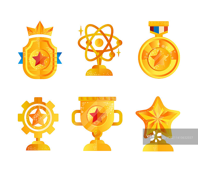 金色成就奖杯图片素材