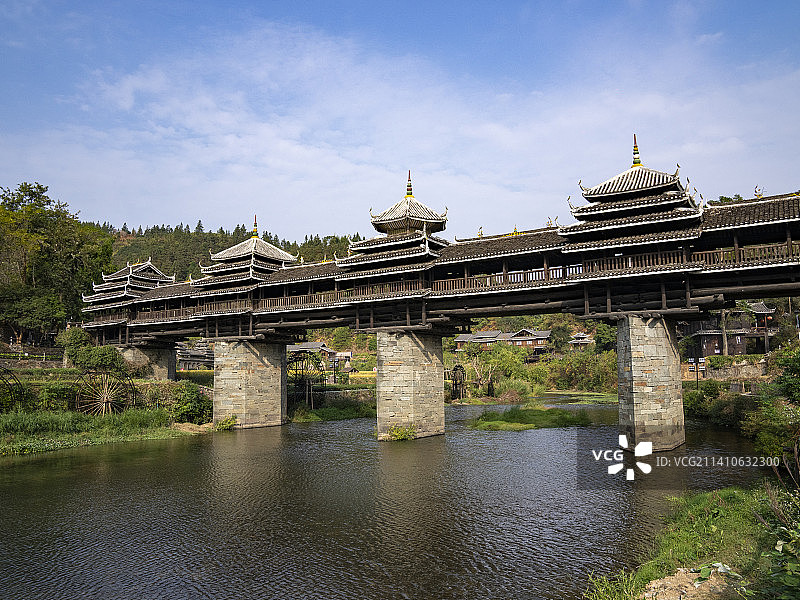 世界四大名桥之一——广西程阳永济桥图片素材