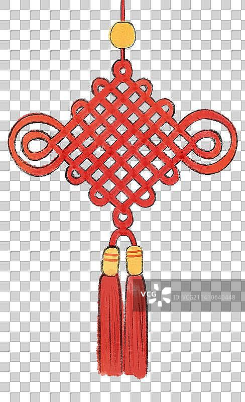 中国结古风水墨插画图片素材