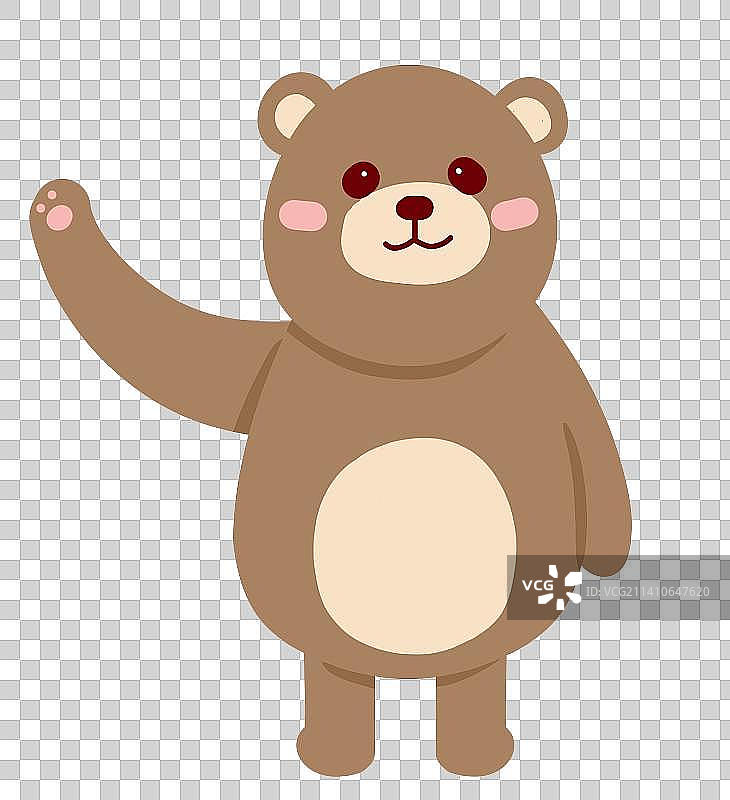 扁平卡通动物插画元素图片素材