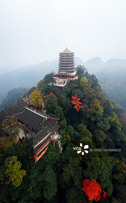 青城山老君阁图片素材