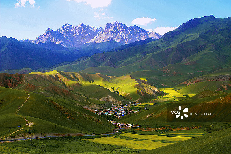 祁连山脉图片素材