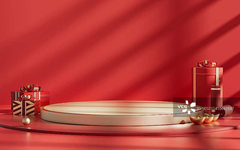 3D中国风产品展示台创意图图片素材