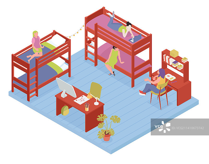 学生宿舍房间图片素材