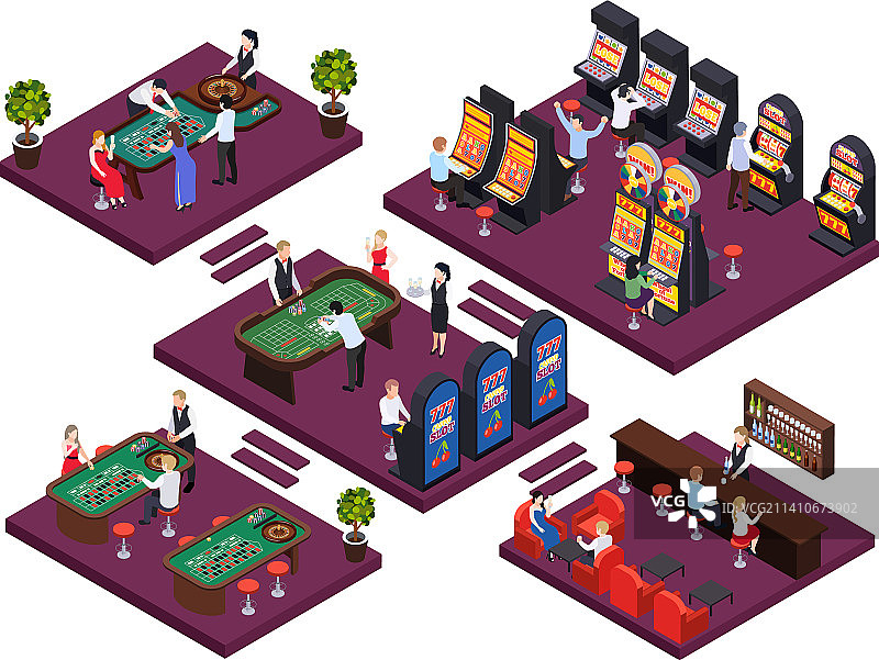 赌场平台2.5D模型图片素材