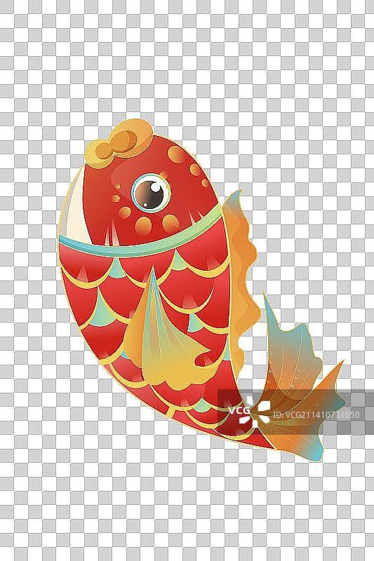 中国风鱼-矢量图图片素材