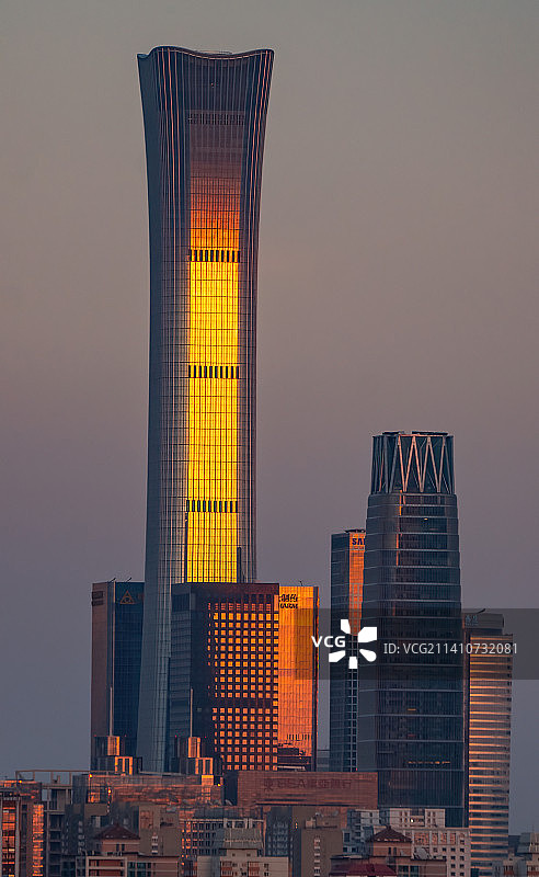 落日下的中国樽图片素材