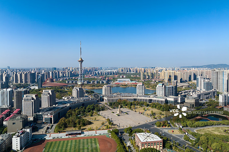 静默下的株洲神农城图片素材