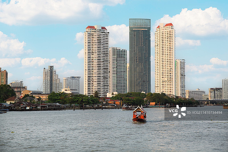 泰国曼谷“湄南河”风光图片素材