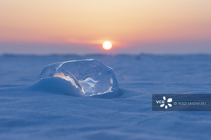 兴凯湖蓝冰图片素材