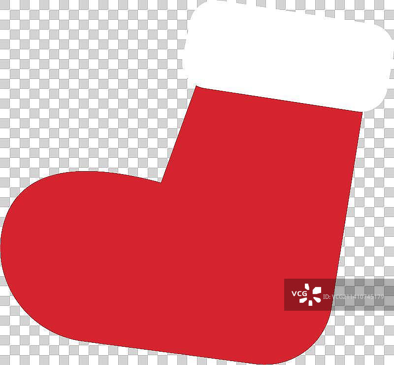 圣诞袜圣诞节平安夜贴纸插画设计元素图片素材