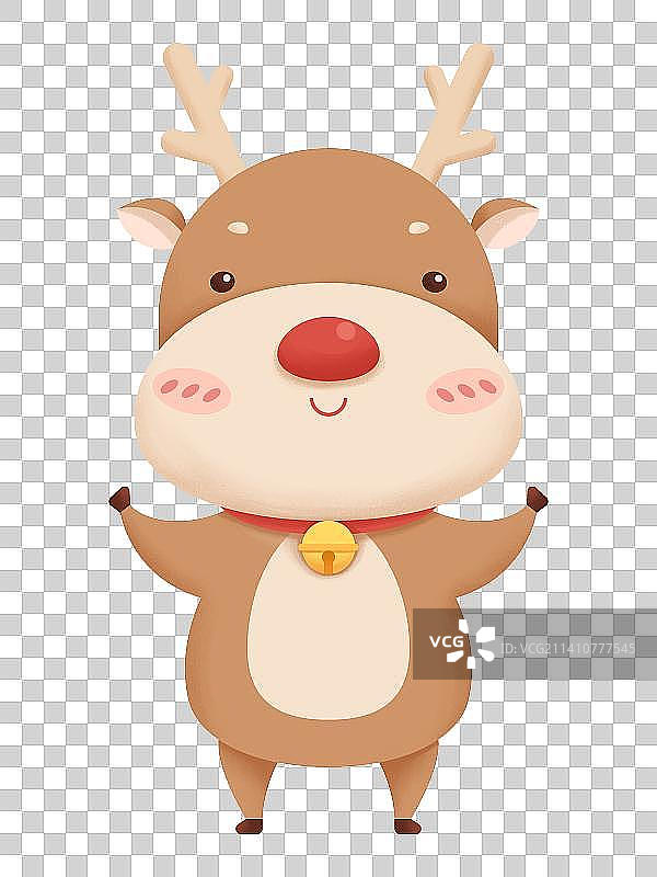 卡通圣诞麋鹿图片素材