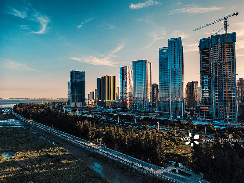 泉州东海金融区图片素材