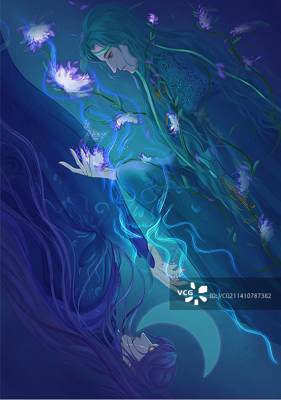 镜花水月图片素材