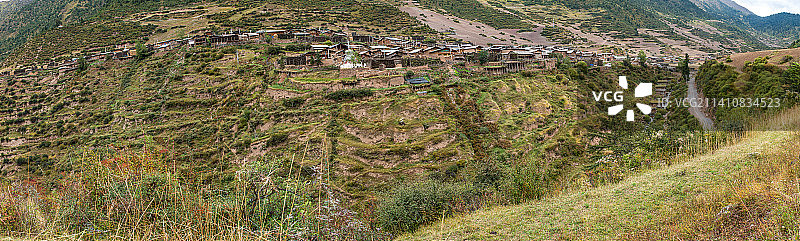 村庄全景图片素材