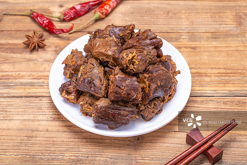 川味卤鸭脖美食小吃图片素材