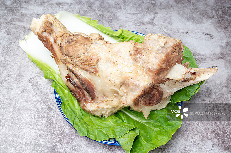 卤猪筒子骨，猪大棒骨图片素材
