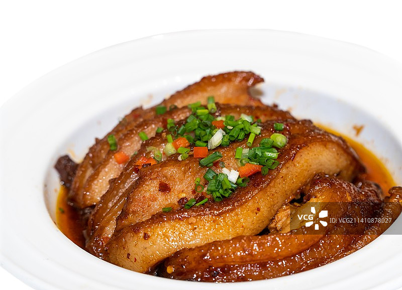 梅菜扣肉，中国菜品美食图片素材