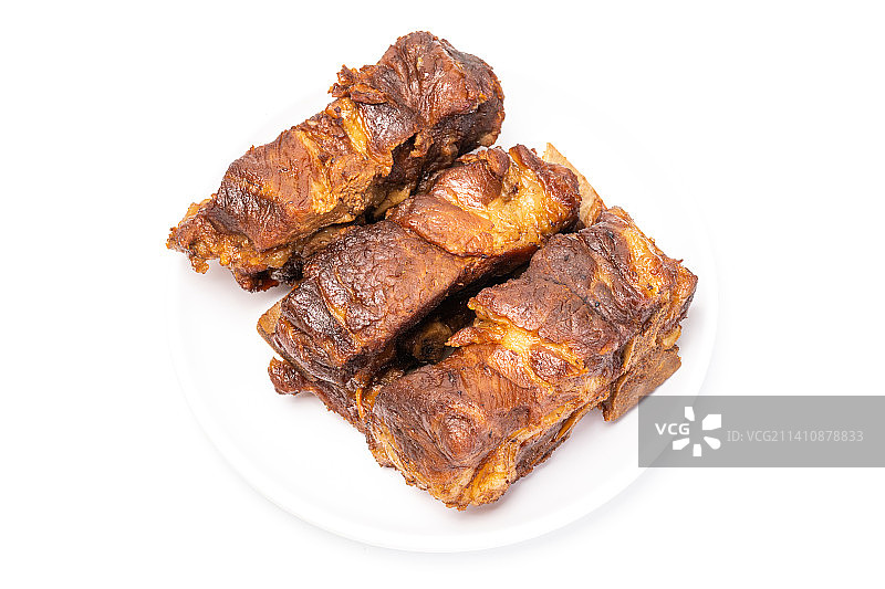 五香酱卤猪排骨，卤猪颈骨，餐饮美食图片素材