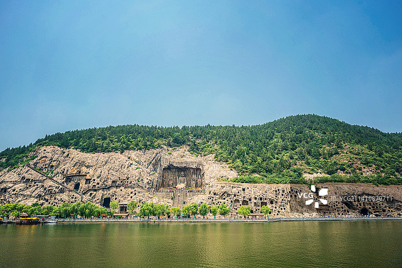 洛阳龙门石窟风光图片素材