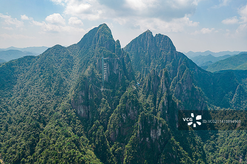 中国湖南省郴州市莽山五指峰景区自然风光，位于南岭山脉图片素材