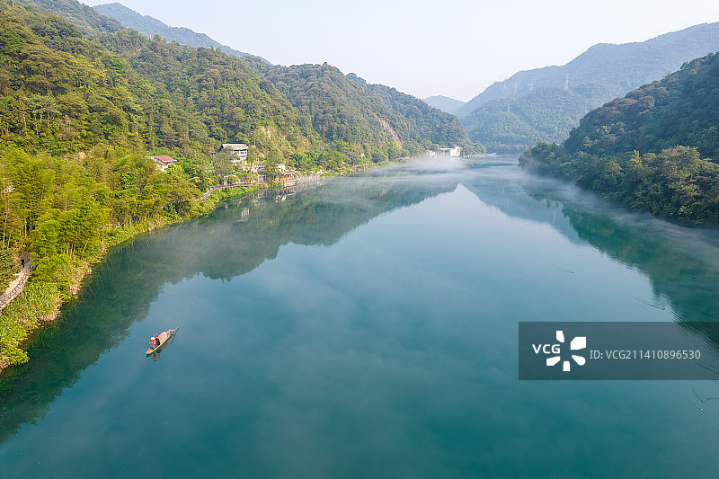 航拍湖南省郴州市小东江景区图片素材