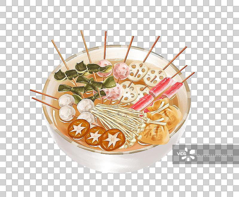 关东煮插画元素图片素材